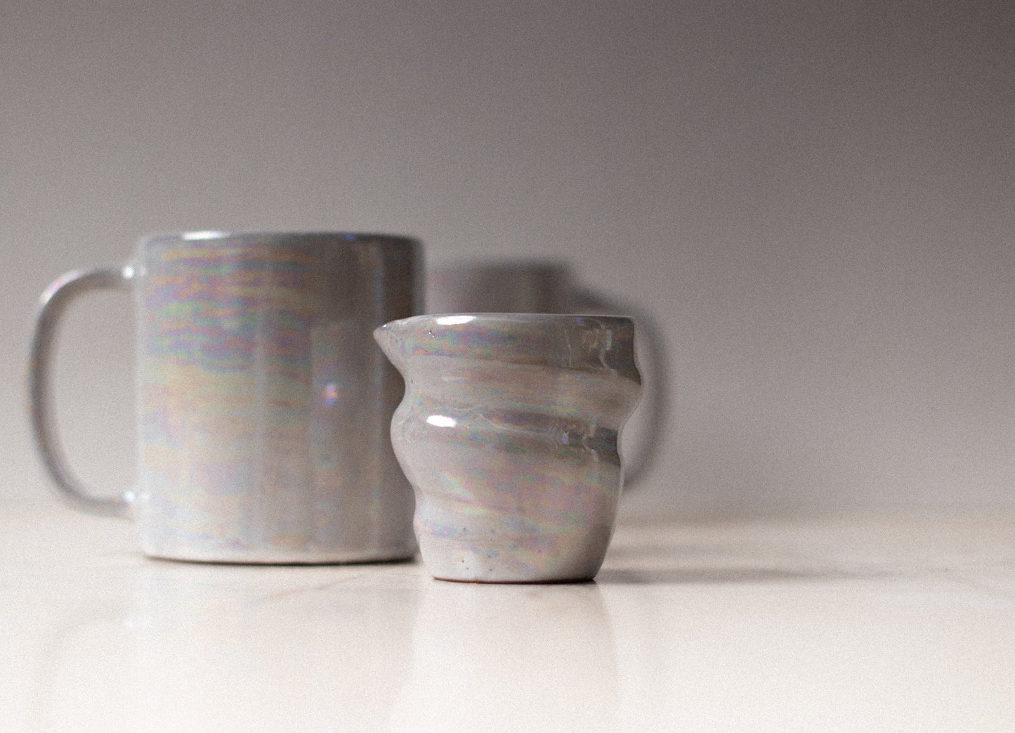 White Pearl Mug & Milker