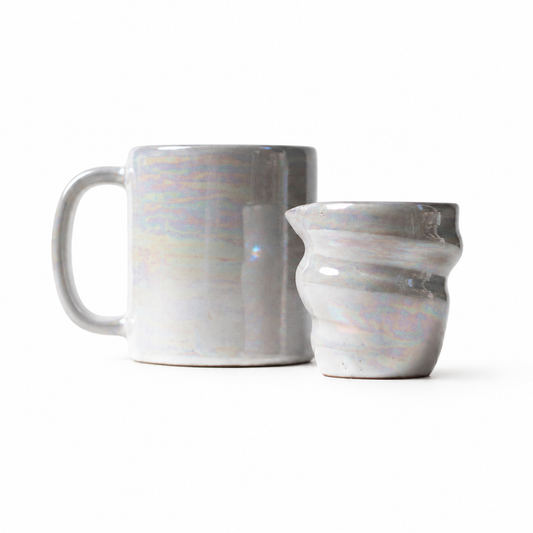 White Pearl Mug & Milker