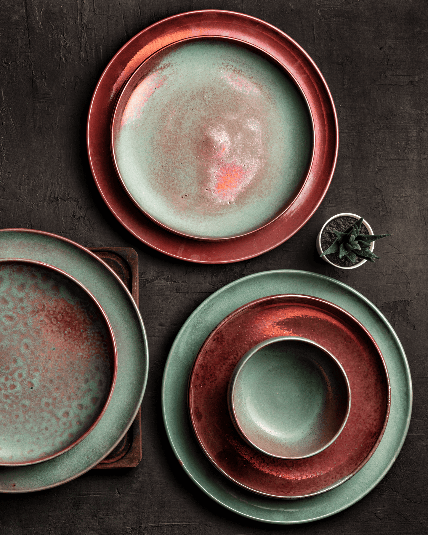 Copper Sea Dinner Set