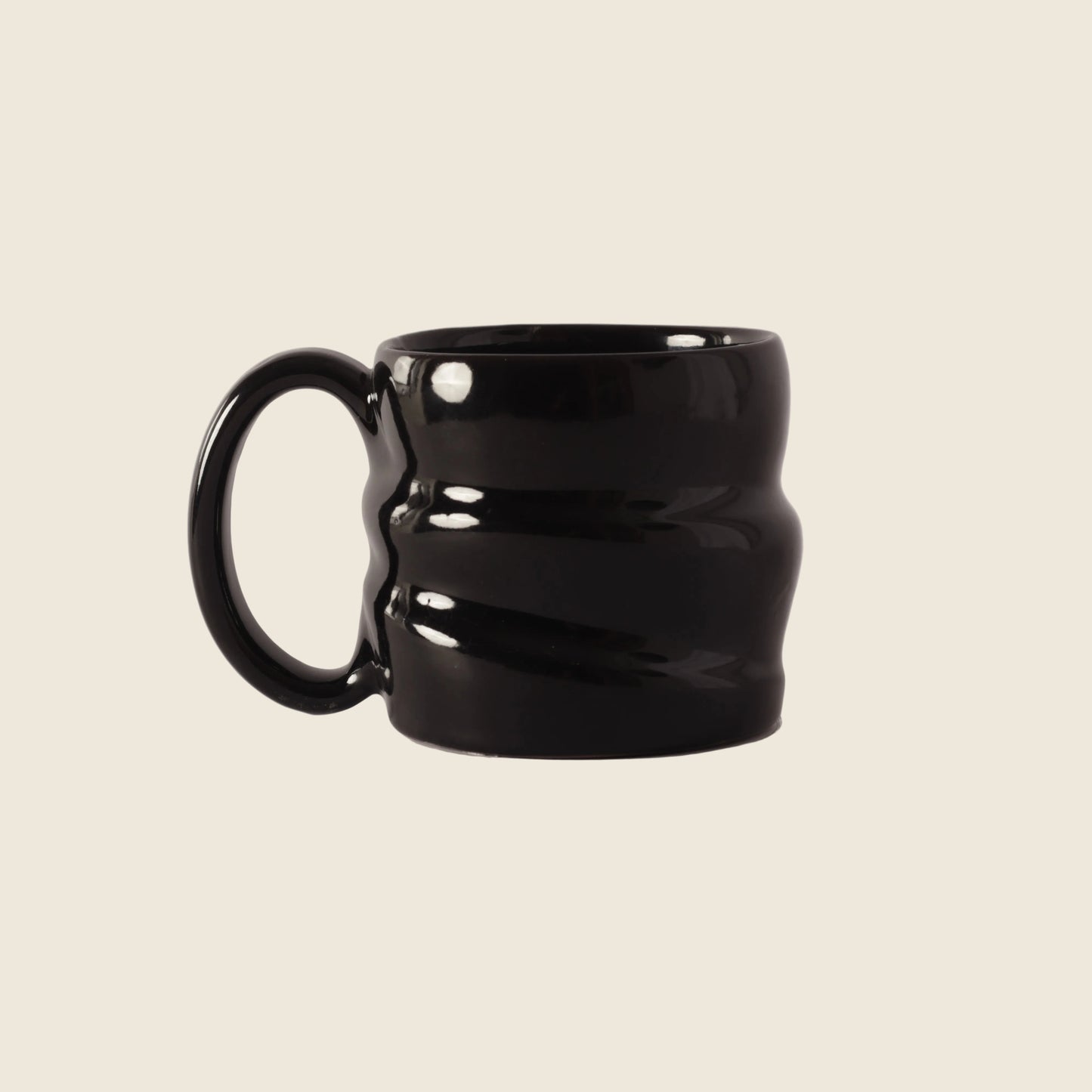 Black Bisque Mug