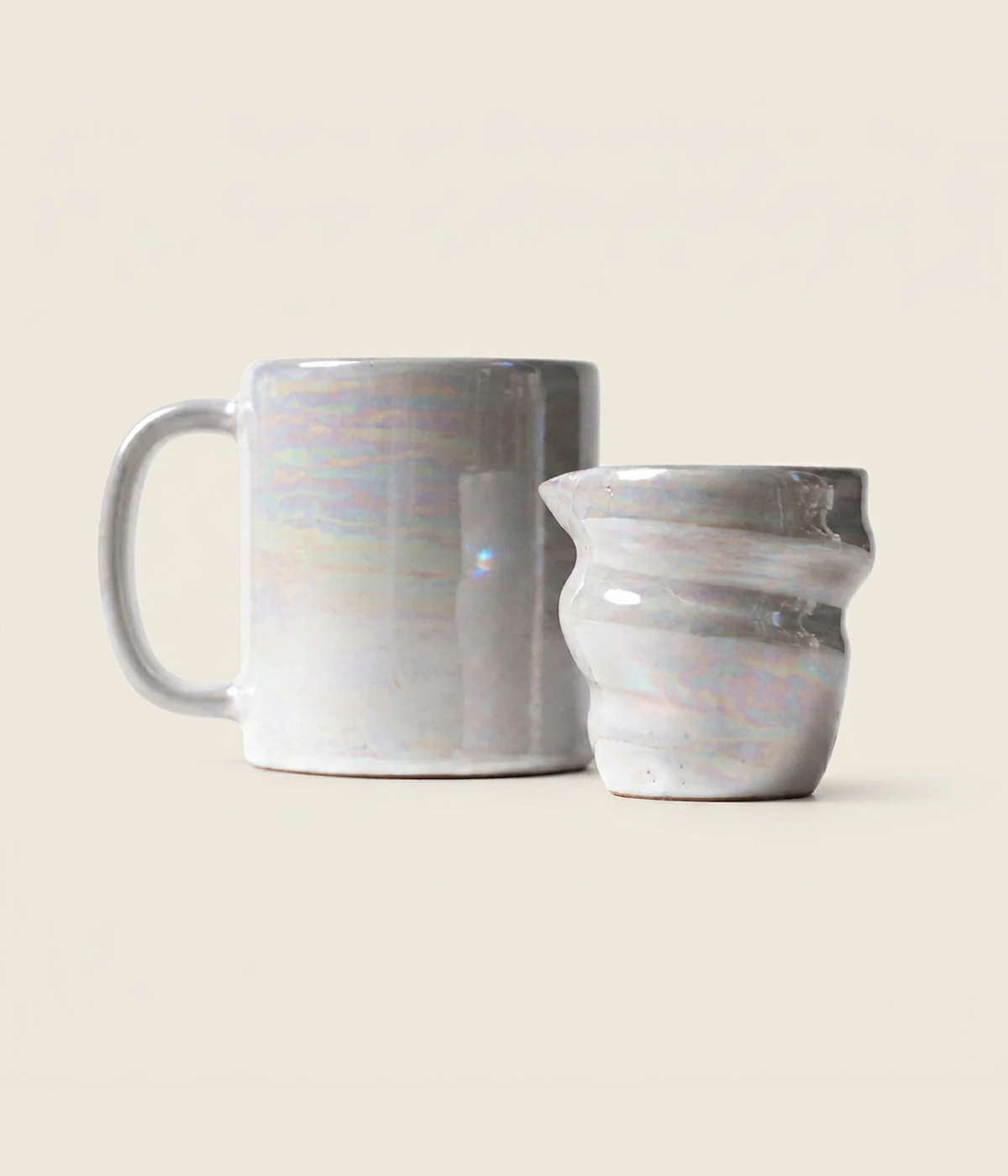 White Pearl Mug & Milker
